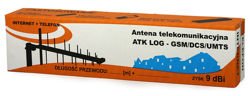 GSM/DCS/UMTS/HSDPA Antenna: ATK-LOG (5m cable, FME socket) 